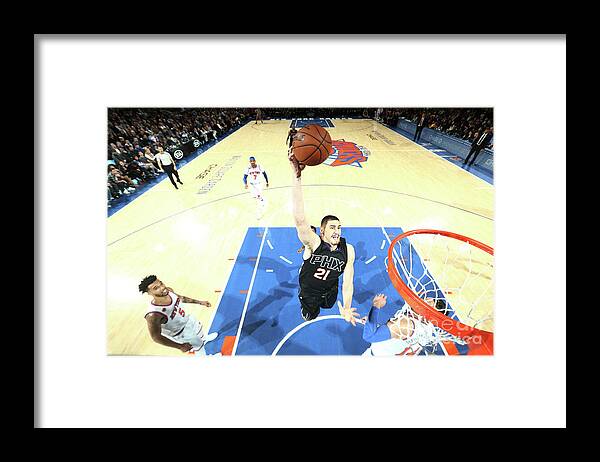 Nba Pro Basketball Framed Print featuring the photograph Alex Len by Nathaniel S. Butler