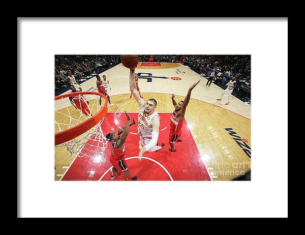 Nba Pro Basketball Framed Print featuring the photograph Alex Len by Ned Dishman