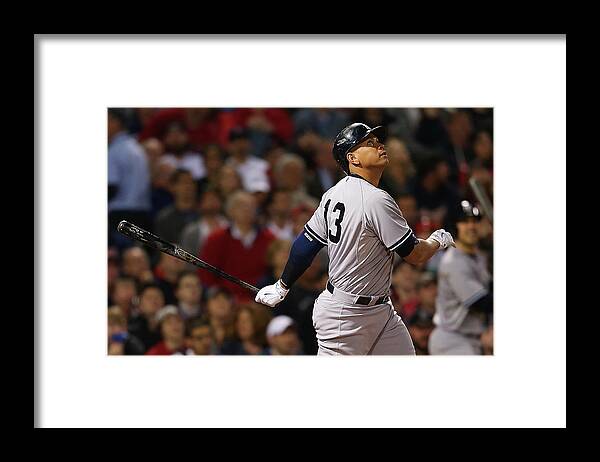 American League Baseball Framed Print featuring the photograph Alex Rodriguez by Jim Rogash