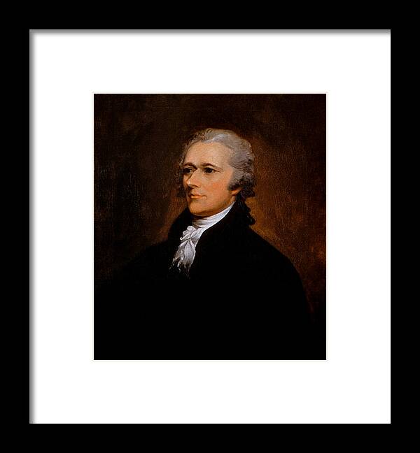 Alexander Hamilton Framed Print featuring the painting Alexander Hamilton by War Is Hell Store