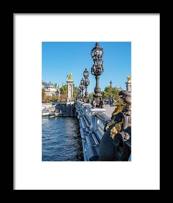 Alexander Ii Bridge Framed Print featuring the photograph Alexander II Bridge, Paris by Mark Dahmke