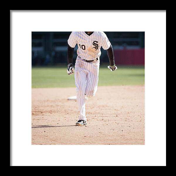 American League Baseball Framed Print featuring the photograph Alexei Ramirez by Ron Vesely