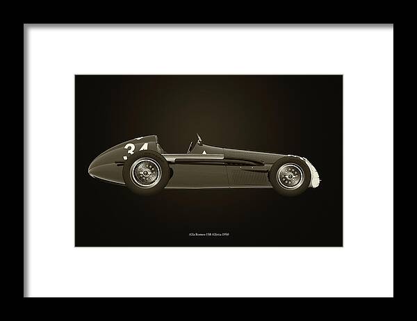 158 Framed Print featuring the photograph Alfa Romeo 158 Alfetta 1950 by Jan Keteleer
