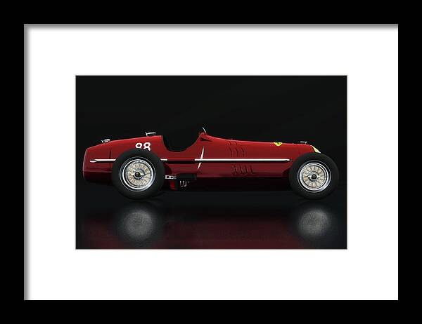1930s Framed Print featuring the photograph Alfa Romeo 8c from 1935 Lateral View by Jan Keteleer