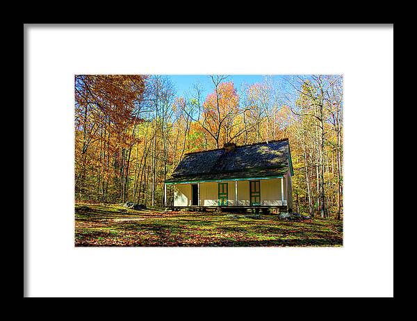  Framed Print featuring the photograph Alfred Reagan House Smoky Mountains by Douglas Wielfaert