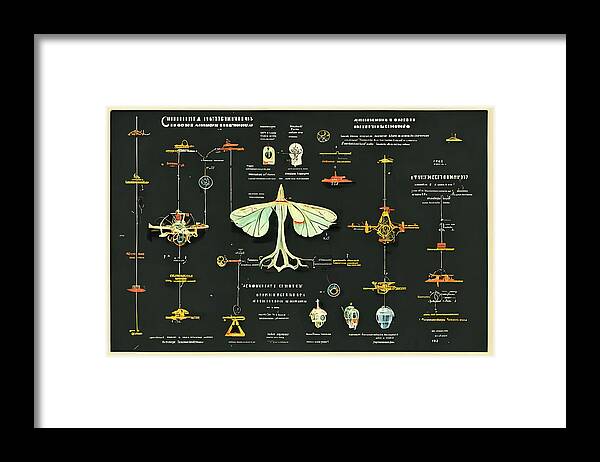 Alien Framed Print featuring the digital art Alien Insects #6 by Nickleen Mosher