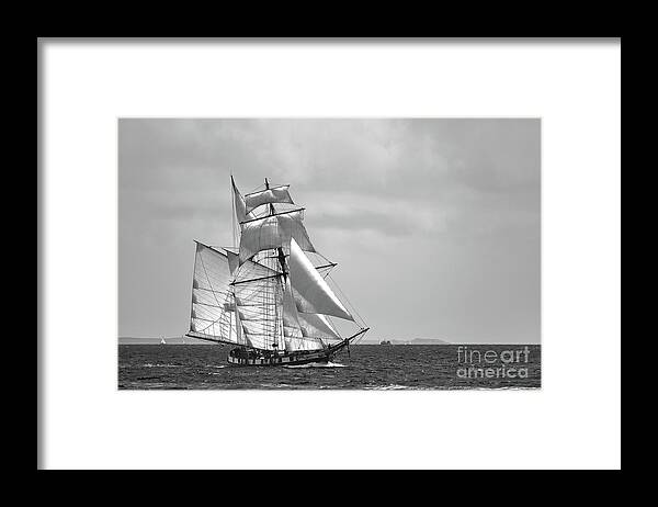 19th Framed Print featuring the photograph All sails out. II by Frederic Bourrigaud