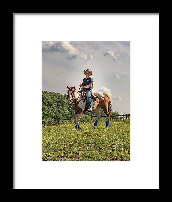 Horse Framed Print featuring the photograph Allen and Dallas by Tricia Louque