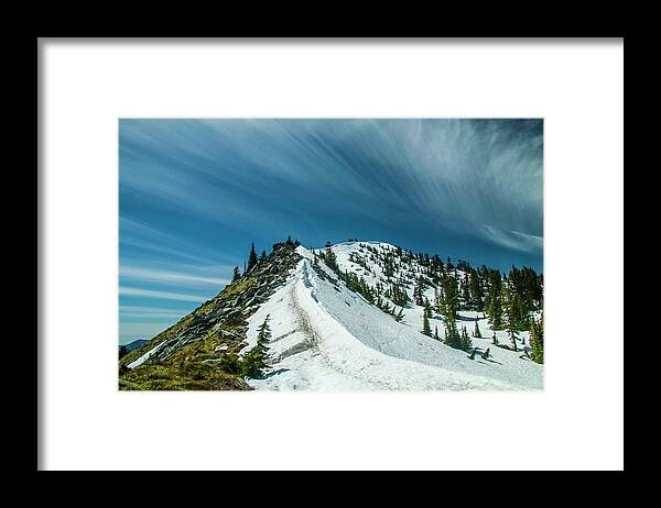 Granite Mountain Framed Print featuring the photograph Almost There by Doug Scrima