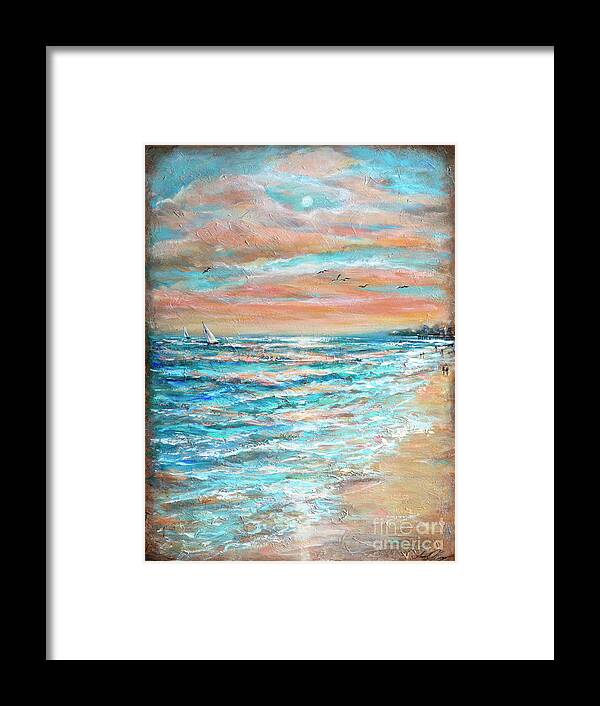 Underwater Framed Print featuring the painting Along the Shore by Linda Olsen