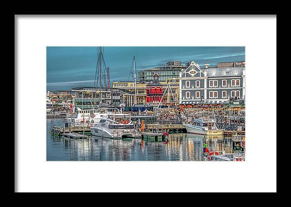 Cape Town Framed Print featuring the photograph Along the Waterfront in Capetown by Marcy Wielfaert