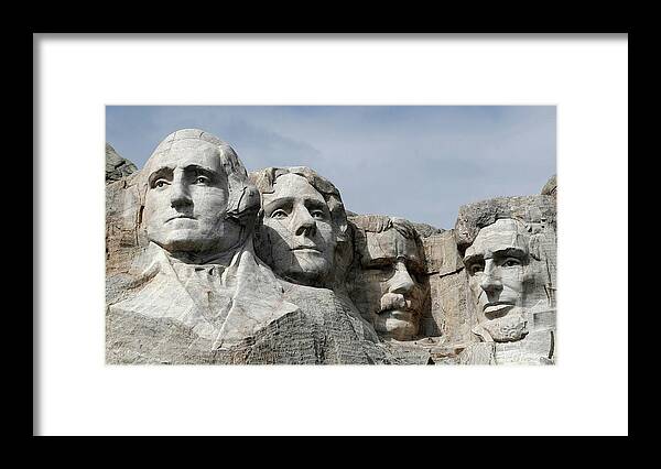 American Framed Print featuring the photograph American Monuments by Action