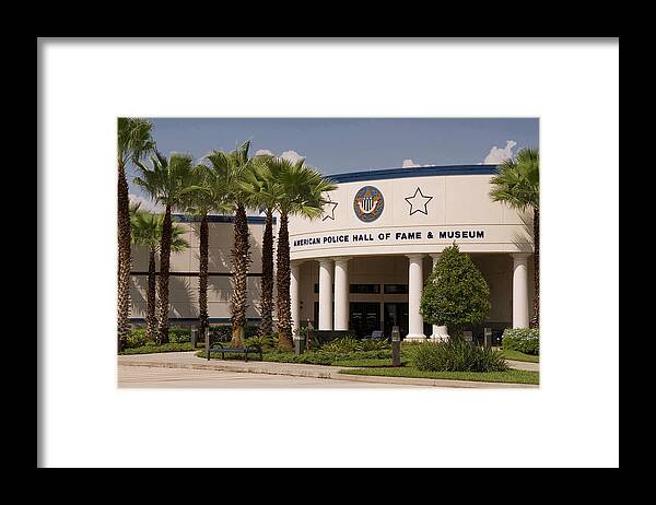 American Police Hall Of Fame And Museum Photo Framed Print featuring the photograph American Police Hall of Fame Museum Florida by Bob Pardue