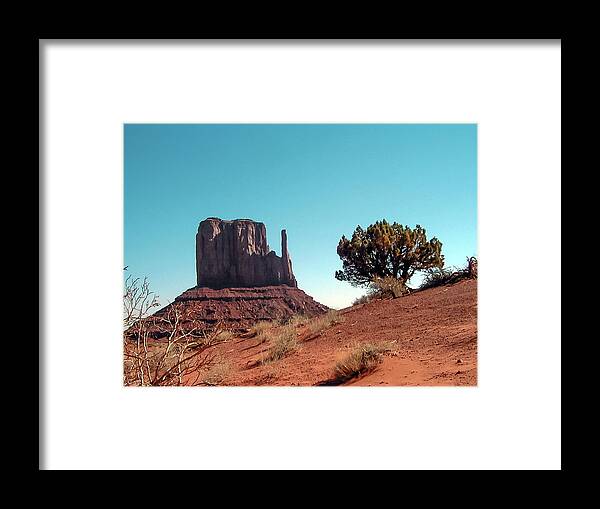 Monument Framed Print featuring the photograph American Southwest. by Louis Dallara