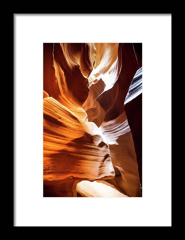 American West Framed Print featuring the photograph American West - Antelope Canyon IV by Philippe HUGONNARD