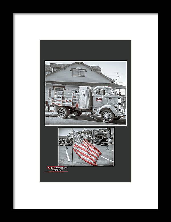 America Framed Print featuring the photograph American working truck by Darrell Foster