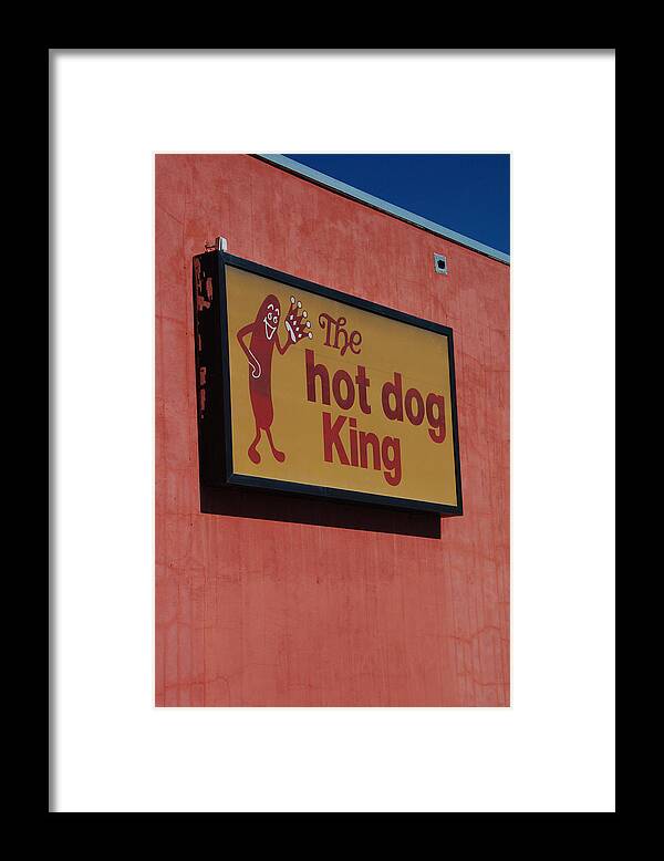 Hot Dog King Framed Print featuring the photograph Americana Series - The Hot Dog King by Suzanne Gaff