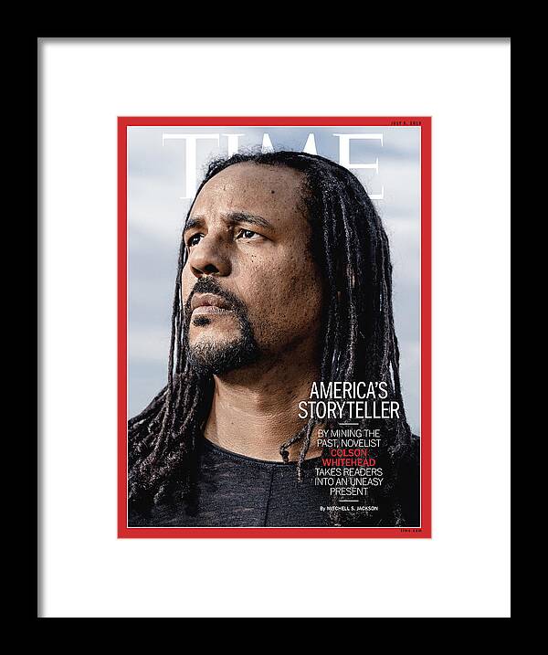 Colson Whitehead Framed Print featuring the photograph America's Storyteller by Photograph by Wayne Lawrence for TIME