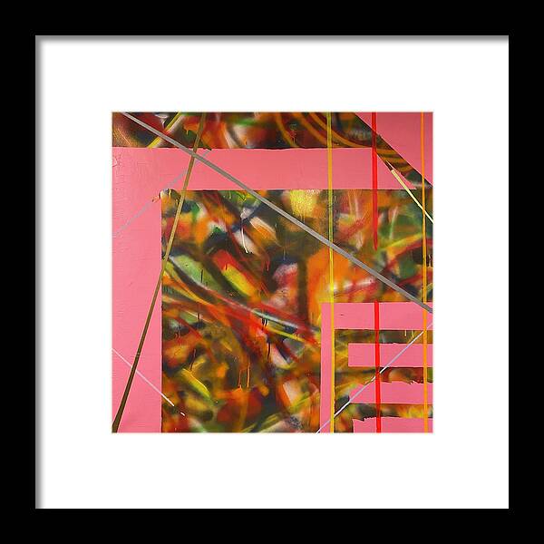 Abstract Expression Framed Print featuring the mixed media Amore Erotica by Julius Hannah