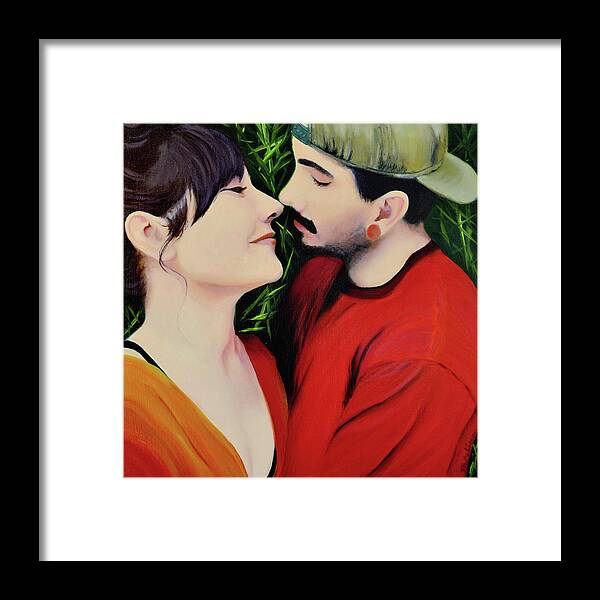 Admiration Framed Print featuring the painting Amore by Tracy Hutchinson