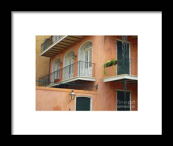 House Framed Print featuring the photograph An Impression of a French Quarter Home by Kathleen K Parker