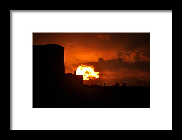 Sunset Framed Print featuring the photograph An Urban Sunset by Amazing Action Photo Video