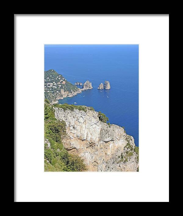 Capri Framed Print featuring the photograph Anacapri view by Yvonne Jasinski