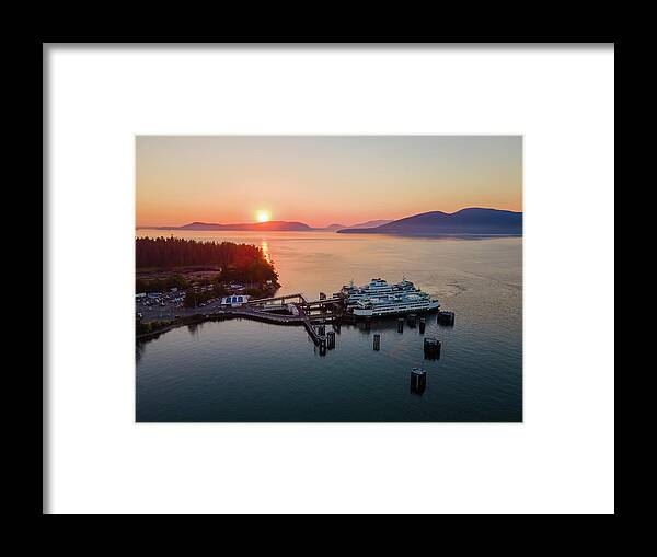 Anacortes Framed Print featuring the photograph Anacortes Terminal 1 by Michael Rauwolf