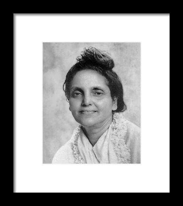 Anandamayi Ma Framed Print featuring the photograph Anandamayi Ma by Unknown