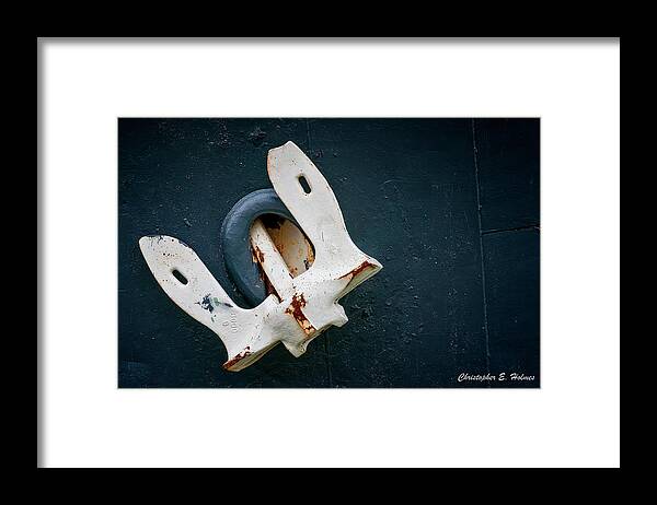 Ship Framed Print featuring the photograph Anchor Stowed by Christopher Holmes