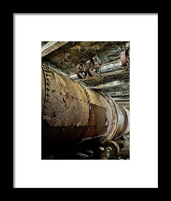 Old Framed Print featuring the photograph Ancient Machinery by Sarah Lilja
