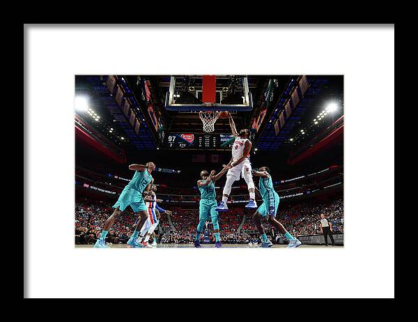 Nba Pro Basketball Framed Print featuring the photograph Andre Drummond by Chris Schwegler