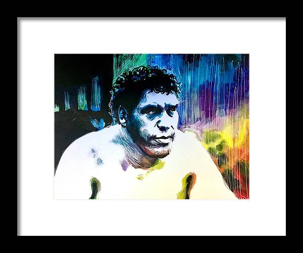Andre The Giant Framed Print featuring the painting Andre The Giant by Joel Tesch