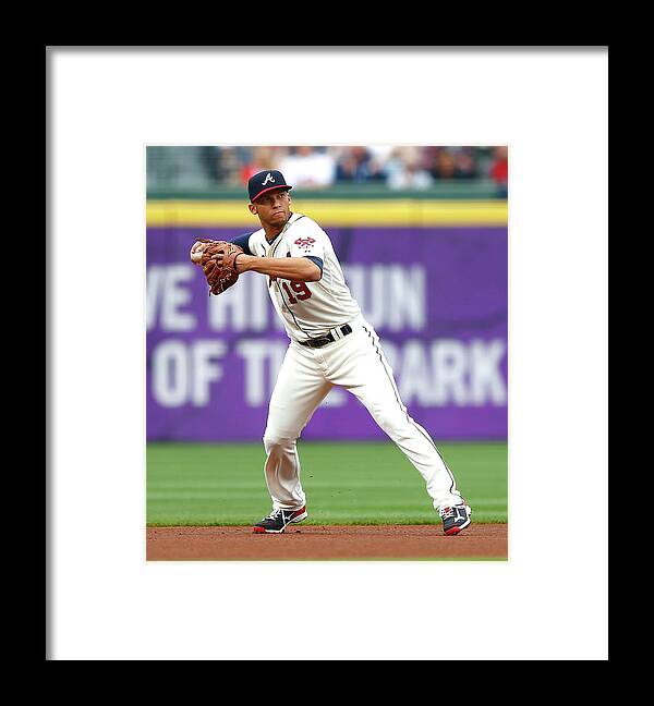 Atlanta Framed Print featuring the photograph Andrelton Simmons by Kevin C. Cox