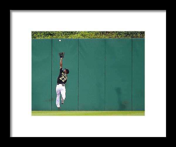 Second Inning Framed Print featuring the photograph Andrew Mccutchen by Jared Wickerham