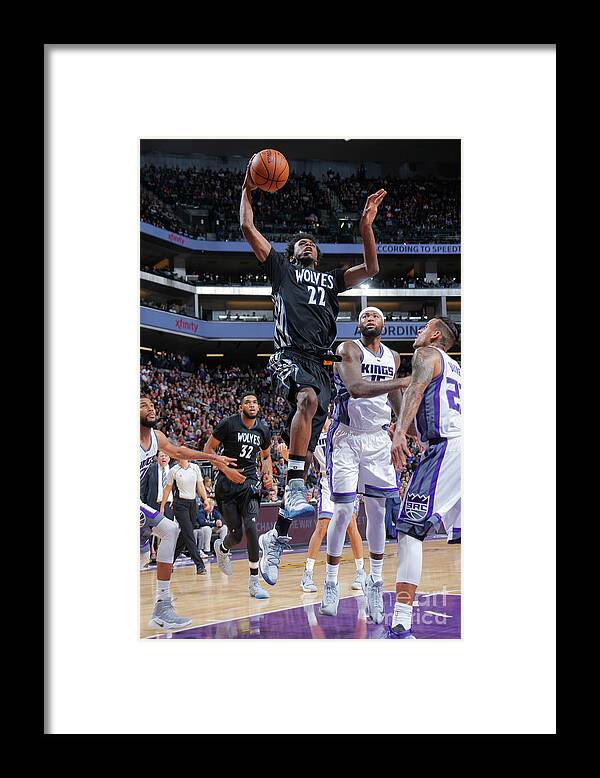 Andrew Wiggins Framed Print featuring the photograph Andrew Wiggins by Rocky Widner