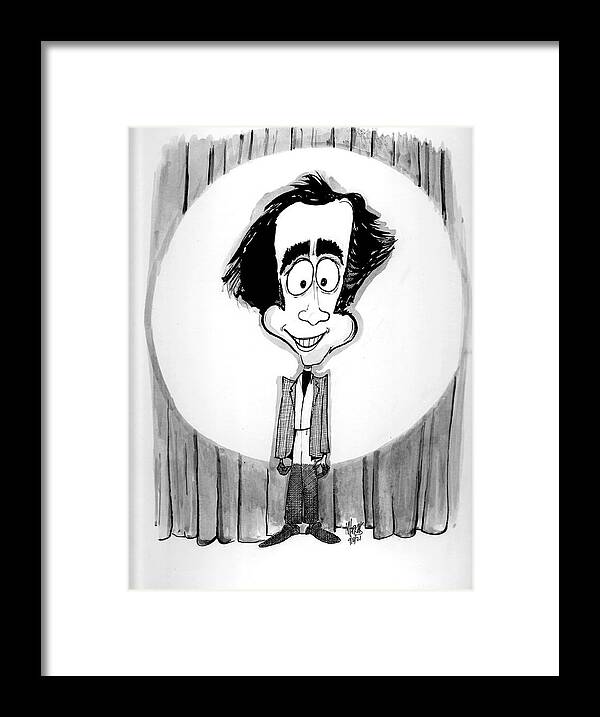 Andy Framed Print featuring the drawing Andy by Michael Hopkins