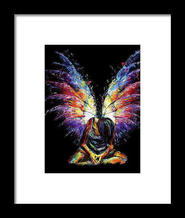 Angel Framed Print featuring the painting Angel by Lorraine McMillan
