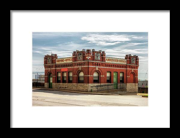 Anheuser Busch Brewery Framed Print featuring the photograph Anheuser Busch - Old Shipping Office - St Louis by Susan Rissi Tregoning