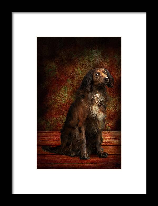 Dog Framed Print featuring the photograph Animal - Dog - Cocker Spaniel - Those dreamy eyes by Mike Savad