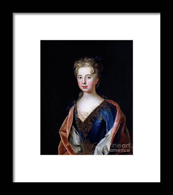 1712 Framed Print featuring the painting Anna Leszczynska by Johan Starbus
