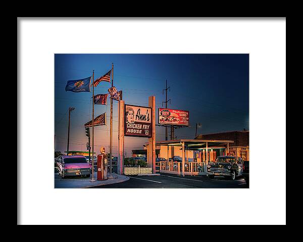 Ann's Framed Print featuring the photograph Ann's Chicken Fry House by Micah Offman