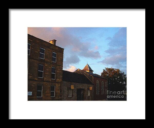 Cotswolds Framed Print featuring the photograph Another Street in Stow by Brian Watt
