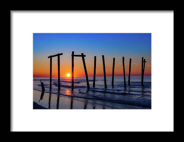 59th Pier Framed Print featuring the photograph Another Sunrise by Louis Dallara