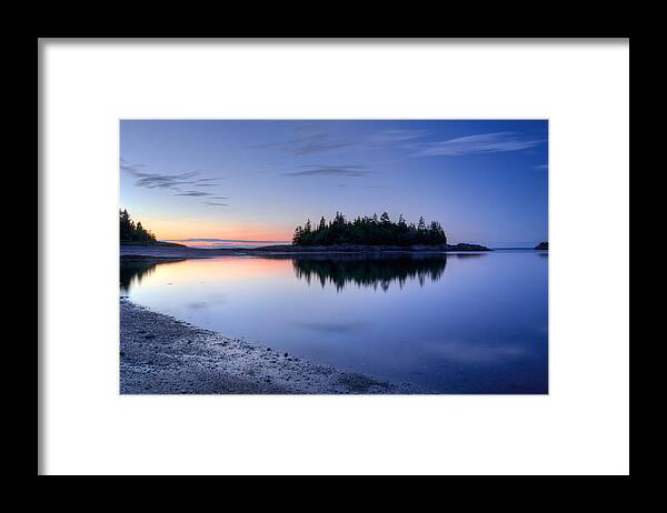 Scenics Framed Print featuring the photograph Anse a voilier, Parc du Bic by Jean Surprenant
