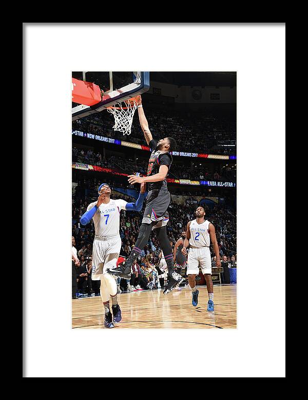 Anthony Davis Framed Print featuring the photograph Anthony Davis by Andrew D. Bernstein