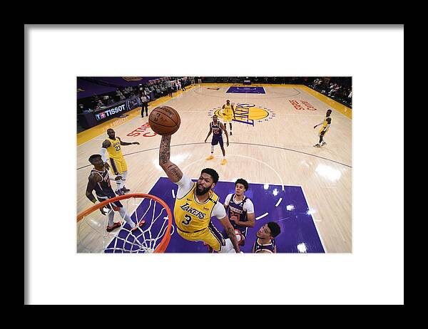 Playoffs Framed Print featuring the photograph Anthony Davis by Juan Ocampo