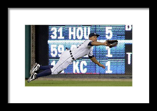 Ninth Inning Framed Print featuring the photograph Anthony Gose and Ben Zobrist by Duane Burleson
