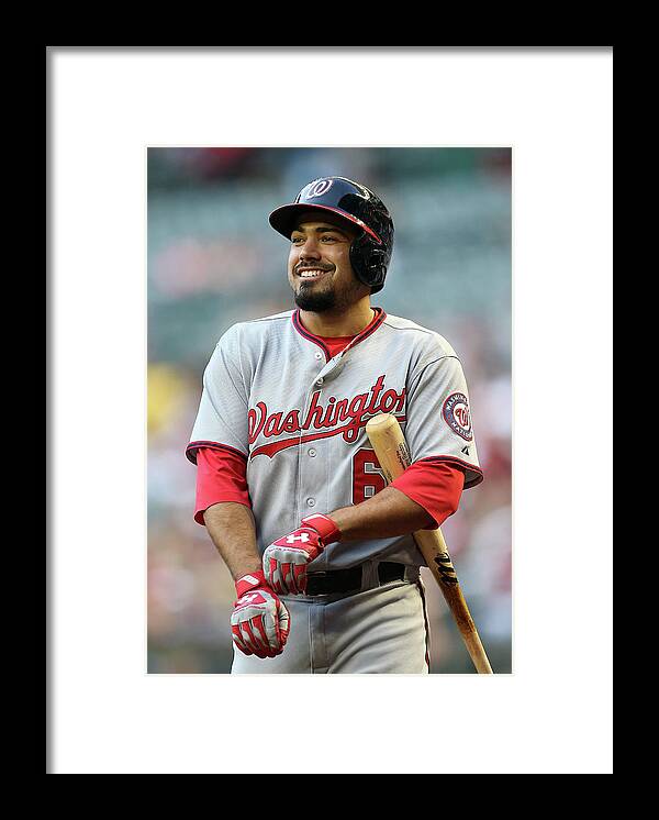National League Baseball Framed Print featuring the photograph Anthony Rendon by Christian Petersen