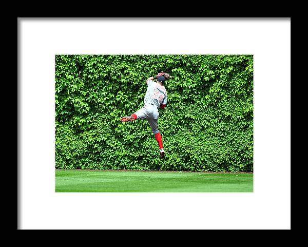 People Framed Print featuring the photograph Anthony Rizzo and Bryce Harper by David Banks